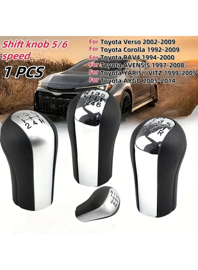 Matte 6 Speed Gear Shift Knob For Toyota Corolla Verso Avensis Vitz Aygo - Image 1