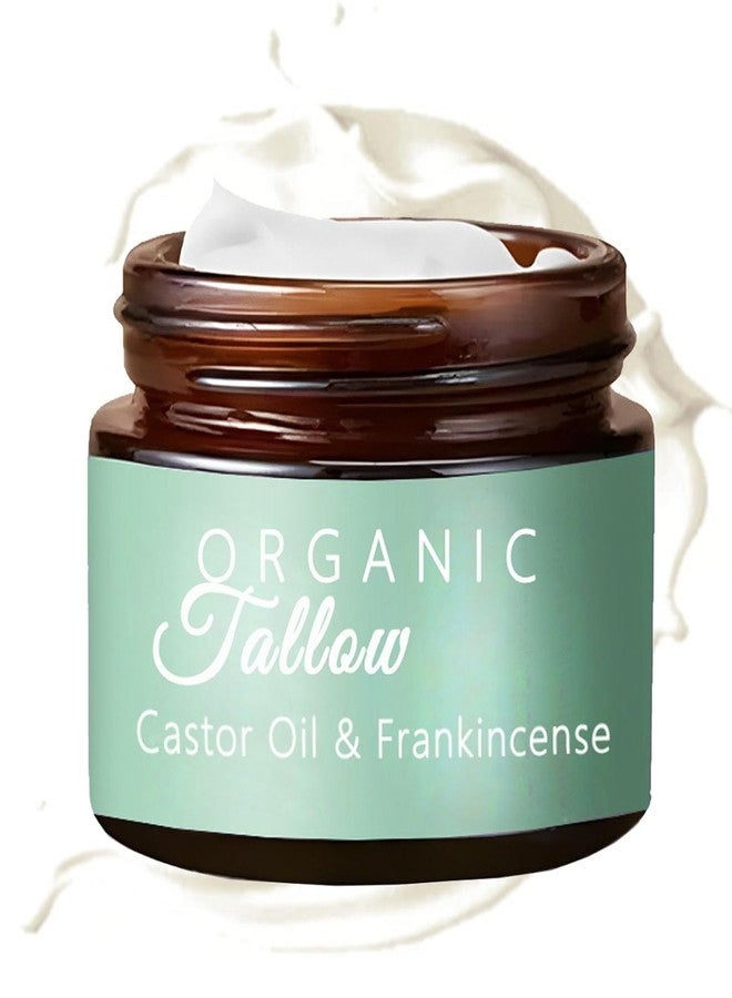 Aiwejay Grass-fed Beef Tallow with Frankincense Oil & Castor oil,Organic Beef Tallow Moisturizer for Skin,Beef Tallow Cream Tallow and Manuka Honey Balm for Face, Body - Image 1