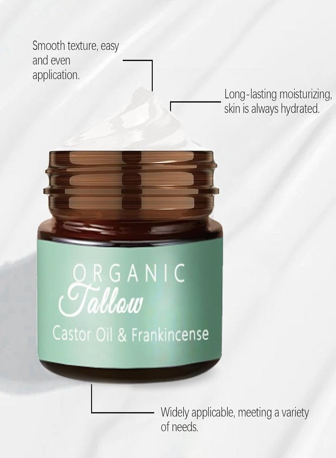 Aiwejay Grass-fed Beef Tallow with Frankincense Oil & Castor oil,Organic Beef Tallow Moisturizer for Skin,Beef Tallow Cream Tallow and Manuka Honey Balm for Face, Body - Image 3