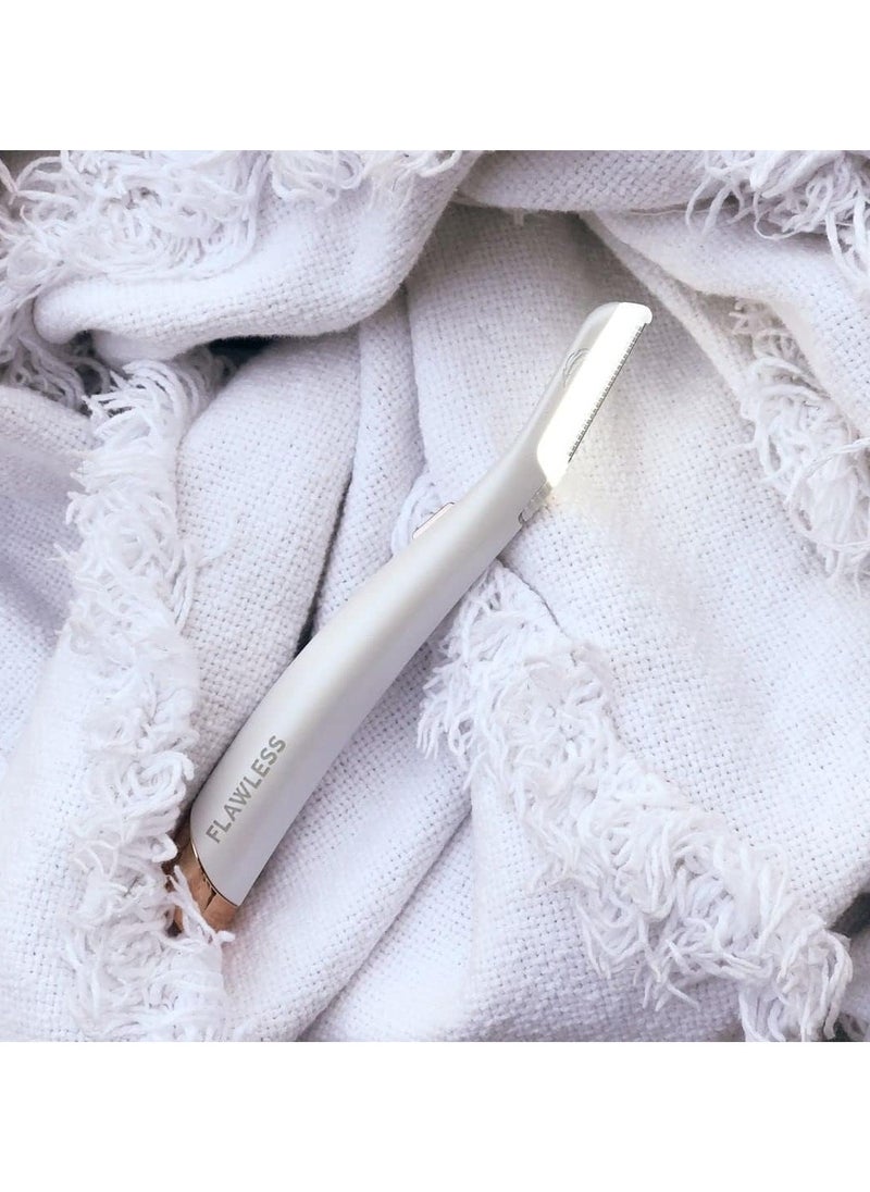 finishing touch Flawless Dermaplane GLO Facial Hair Remover White/Copper  - Image 4