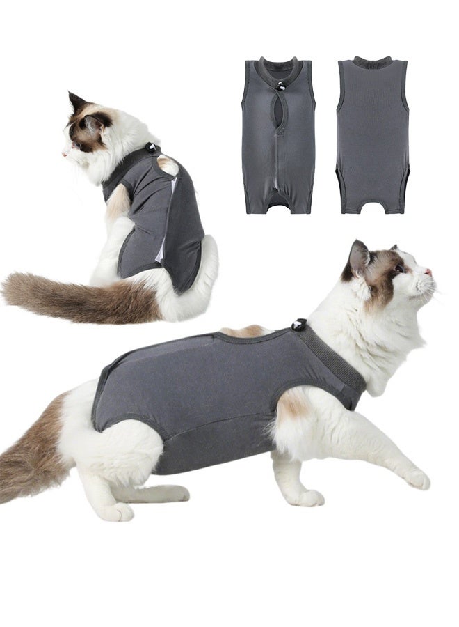 GMORO Cat Surgery Recovery Suit Kitten Onesie for Cats After Surgery Female Breathable Kitty Spay Suit for Abdominal Wound Skin Diseases E-Collar Alternative Wear - Image 1