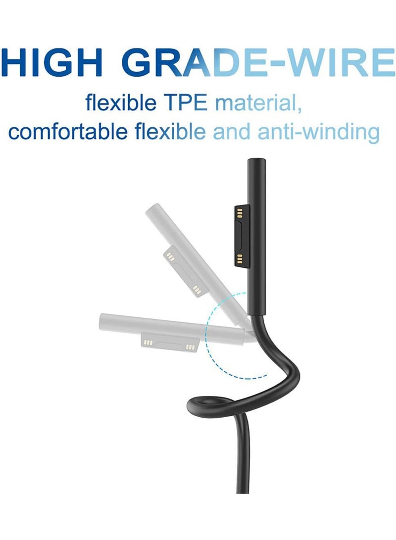 Surface to USB C Charging Cable (Female USB-C, 20 cm), Compatible with Microsoft Surface Pro 7/6/5/4/3 Go3/2/1 Laptop4/3/2/1, Requires 45W 15V/3A USB-C Charger - Image 5