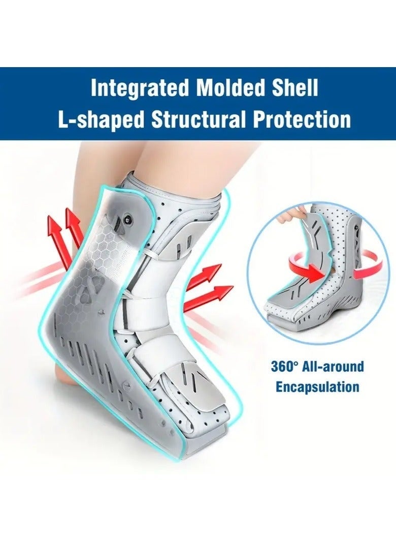 Arabest Air Walking Boot, Adjustable Air Foot Orthopedic Shoes, Medical Orthosis Cam Walker Brace, Suitable for Ankle Sprain and Fracture Recovery (Left) - Image 5