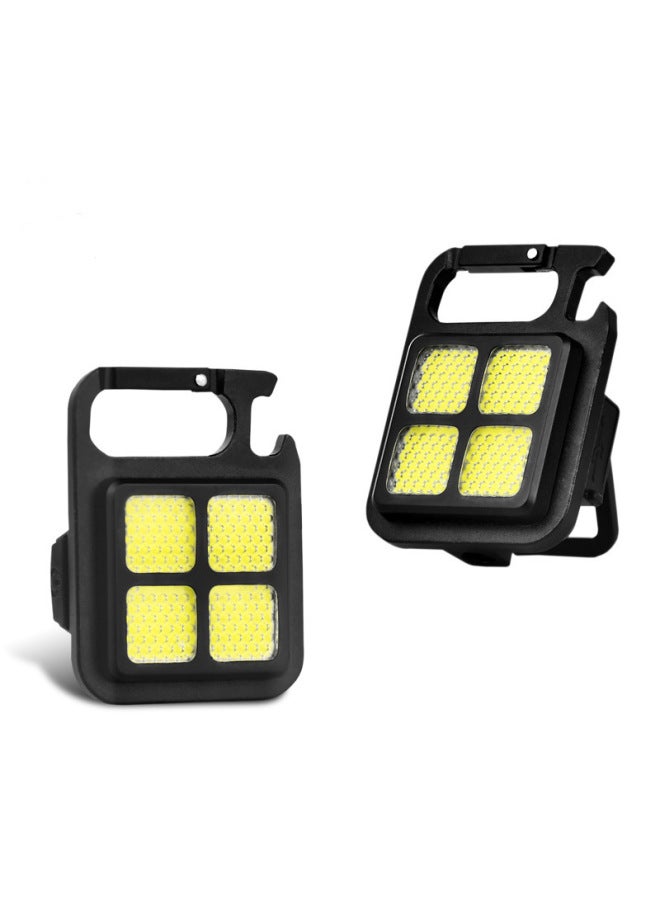 إسكدنيا في الهواء الطلق البسيطة USB المفاتيح Cob ضوء العمل إصلاح السيارات المنزل الطوارئ ضوء الليل الصغيرة فانوس محمول للتخييم المشي لمسافات طويلة اللون: سبائك الألومنيوم 150ma 60086 - Image 1