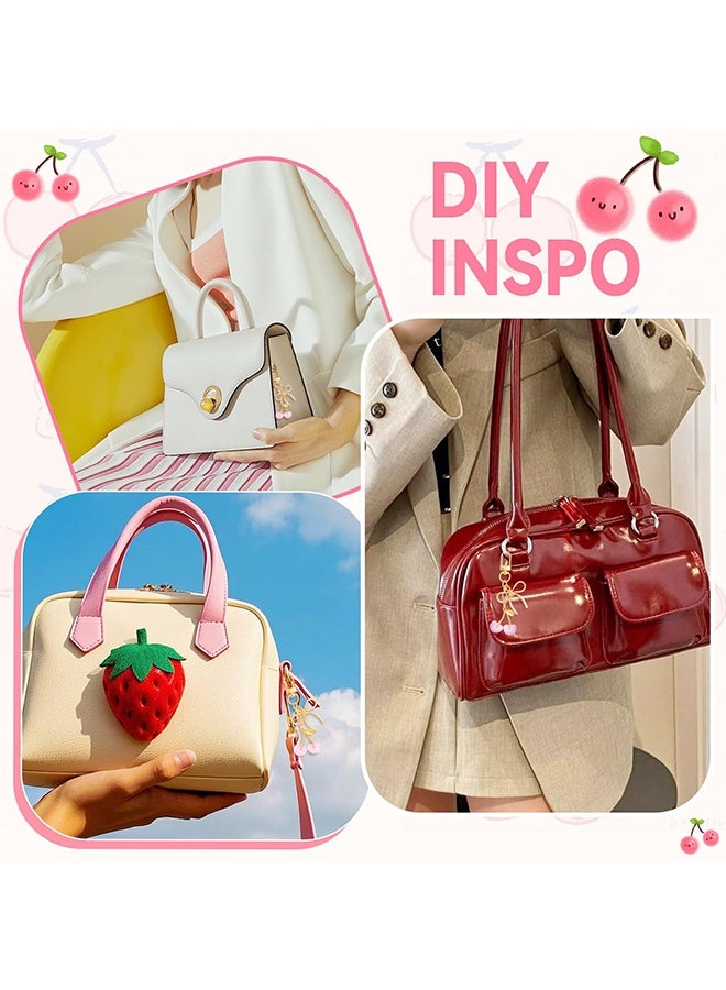 Wffo Cherry Keychain - Bag Charms Purse for Women - Car Key Chains - Cute Gifts for Birthday Purse Accessory - Image 4