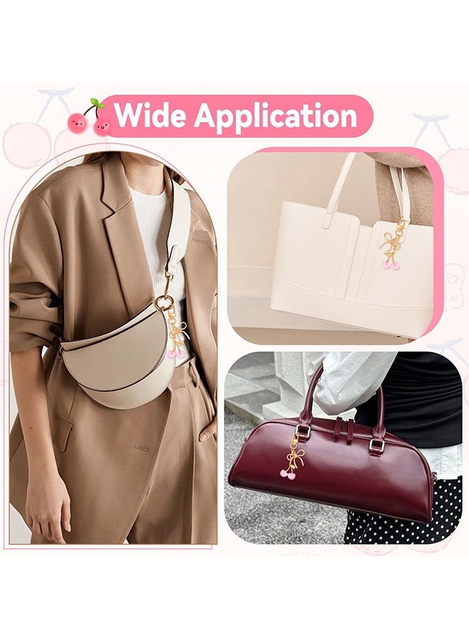 Wffo Cherry Keychain - Bag Charms Purse for Women - Car Key Chains - Cute Gifts for Birthday Purse Accessory - Image 5