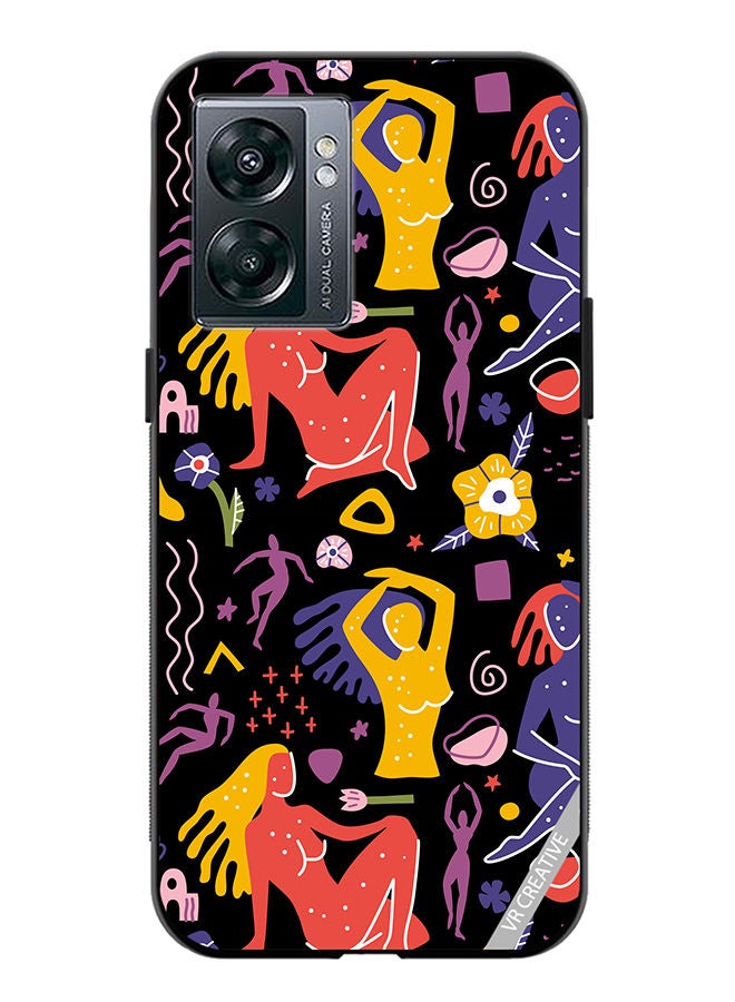 VR CREATIVE Protective Case Cover For OnePlus Nord N300 Of Flat Matisse Style Design Multicolour - Image 1