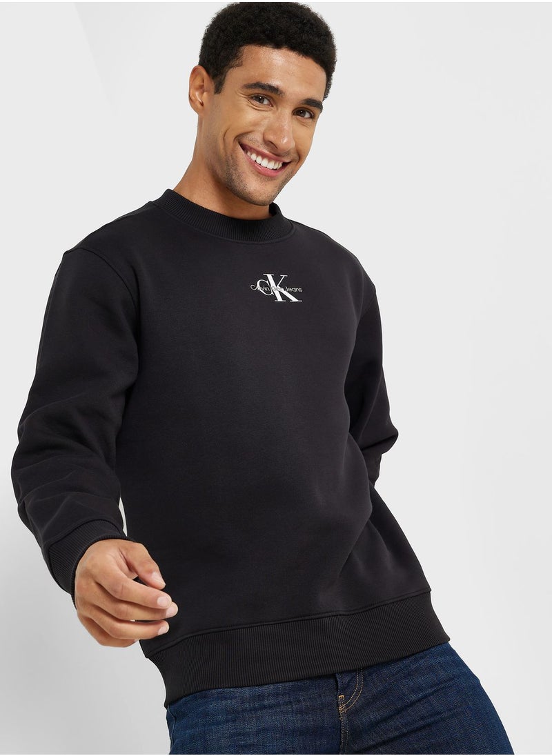 Calvin Klein Jeans - Logo Crew Neck Sweatshirt - Image 1
