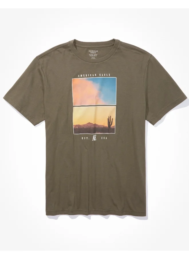 امريكان ايجل AE Super Soft Logo Graphic T-Shirt