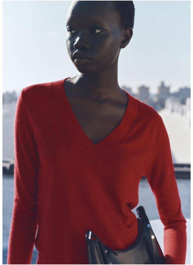 MANGO Essential  V-Neck Knit Sweater  - Image 1