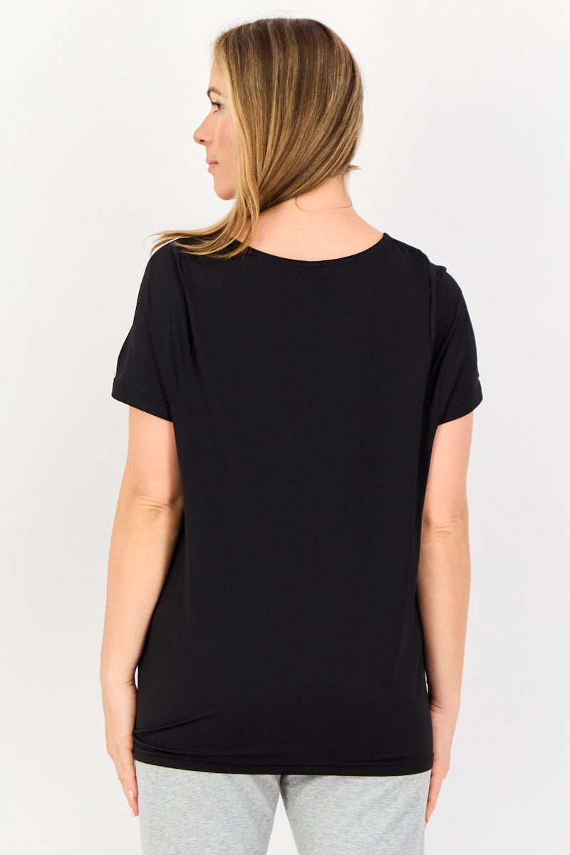 PUMA Women Relaxed Fit Short Sleeve Training T-Shirt, Black - Image 3