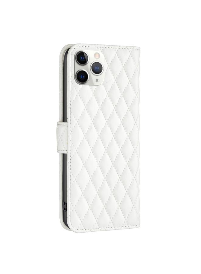 Zaboon Case For iPhone 11 Pro Diamond Lattice Wallet Leather Flip Phone Case - Image 3