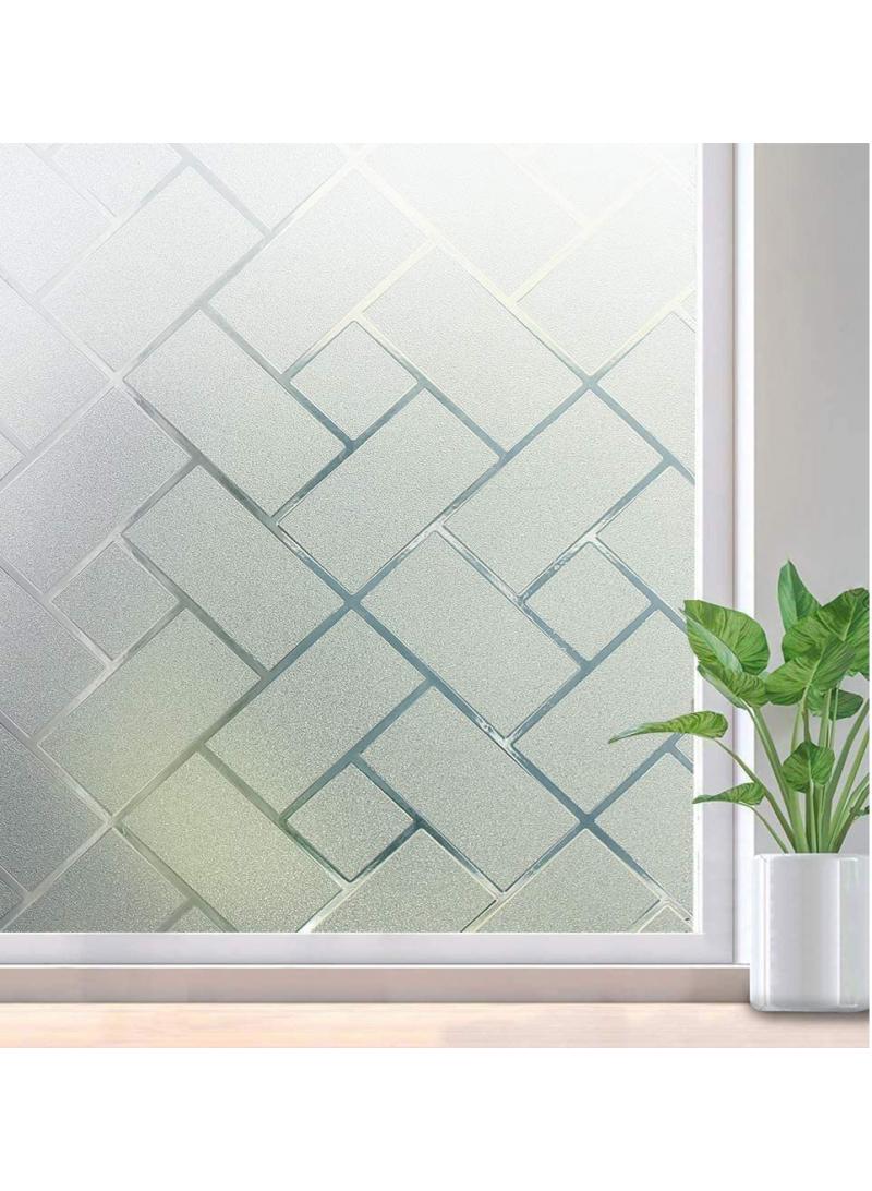 Y&D Window Film Decorative Privacy No Glue Glass Sticker For Door Home House Ofiice Heat Control Anti UV 90 x 200 cm  - Image 1