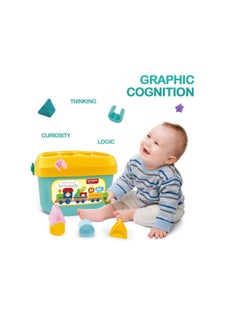 Generic Scrap Babies First Blocks Shape, Color and Letter Sorting Blocks ABCD My First Shapes Plastic  - Image 2