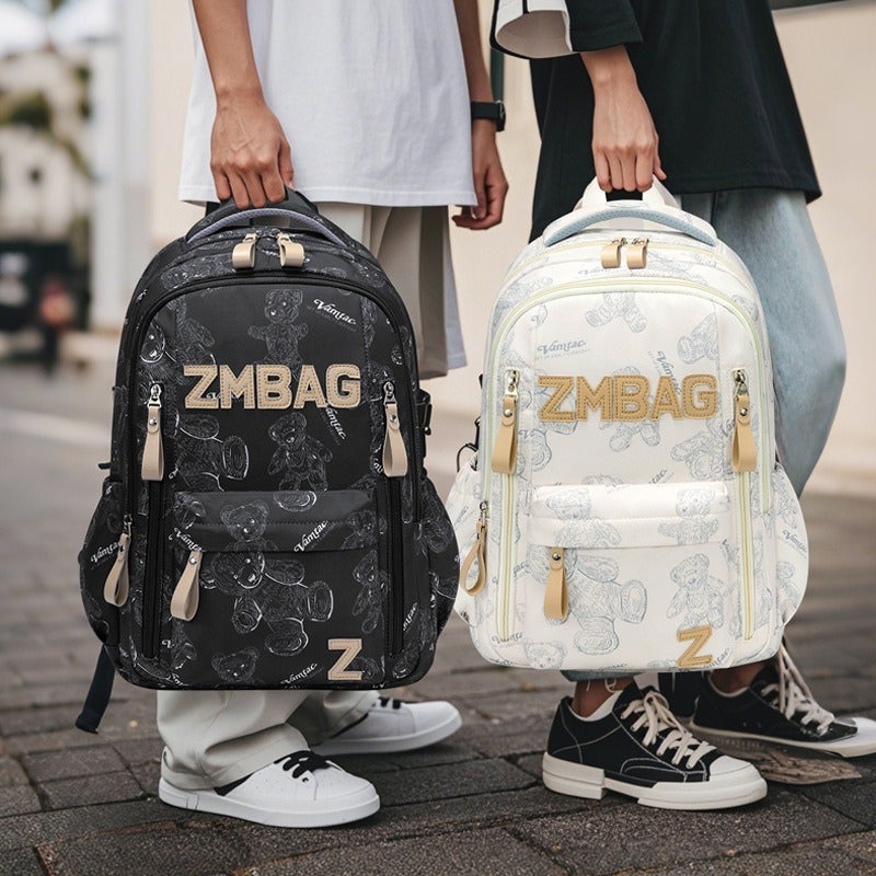 Sesame Baby Fashion Graffiti Backpack for School Students - Image 2