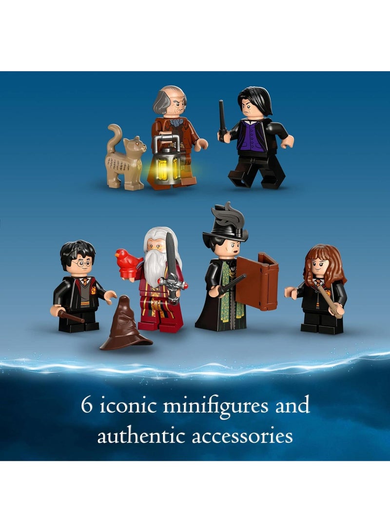 Y&D Harry Potter Hogwarts  Dumbledore’s Office Castle Toy  Set with Sorting Hat, Sword of Gryffindor and 6 Minifigures for Kids - Image 4