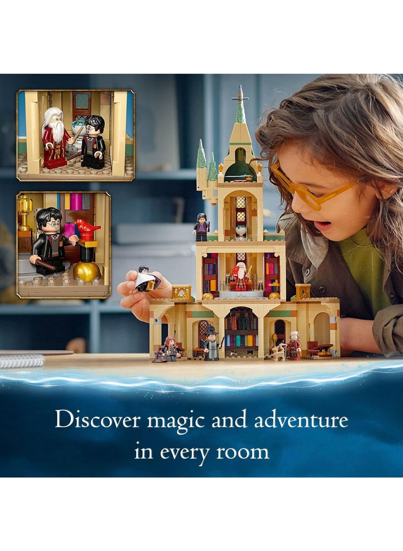 Y&D Harry Potter Hogwarts  Dumbledore’s Office Castle Toy  Set with Sorting Hat, Sword of Gryffindor and 6 Minifigures for Kids - Image 3
