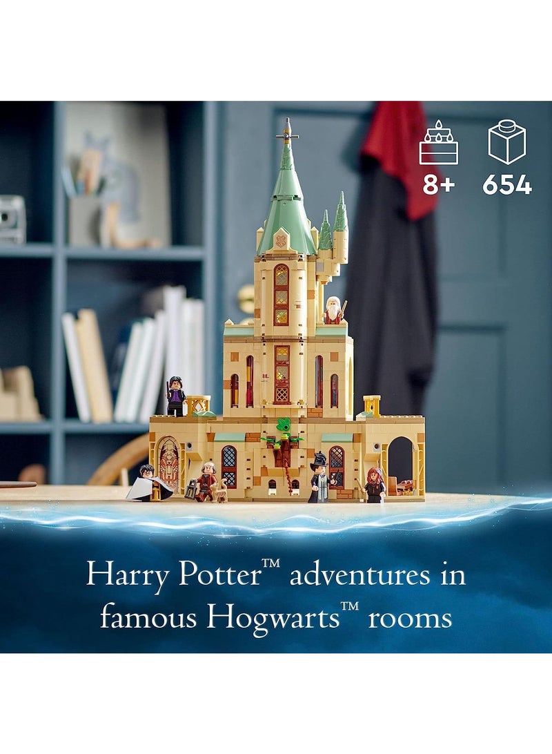 Y&D Harry Potter Hogwarts  Dumbledore’s Office Castle Toy  Set with Sorting Hat, Sword of Gryffindor and 6 Minifigures for Kids - Image 2