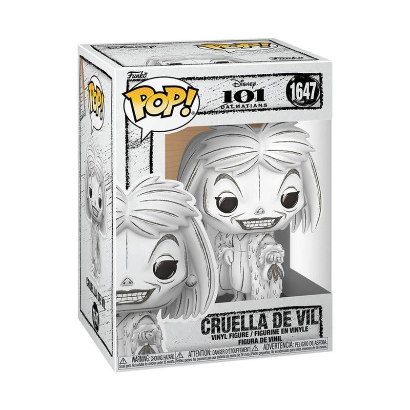 Funko POP! Disney 101 Dalmatians Cruella de Vil (Sketched Deco) Vinyl Figure (10.9 cm) - Image 1