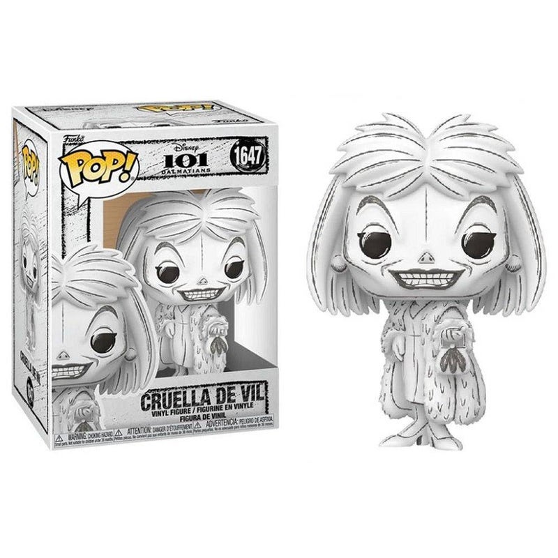 Funko POP! Disney 101 Dalmatians Cruella de Vil (Sketched Deco) Vinyl Figure (10.9 cm) - Image 2
