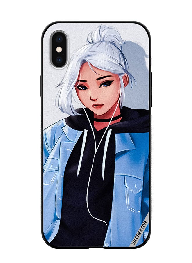 Protective Case Cover For Apple iPhone XS Max Valorant Design Multicolour