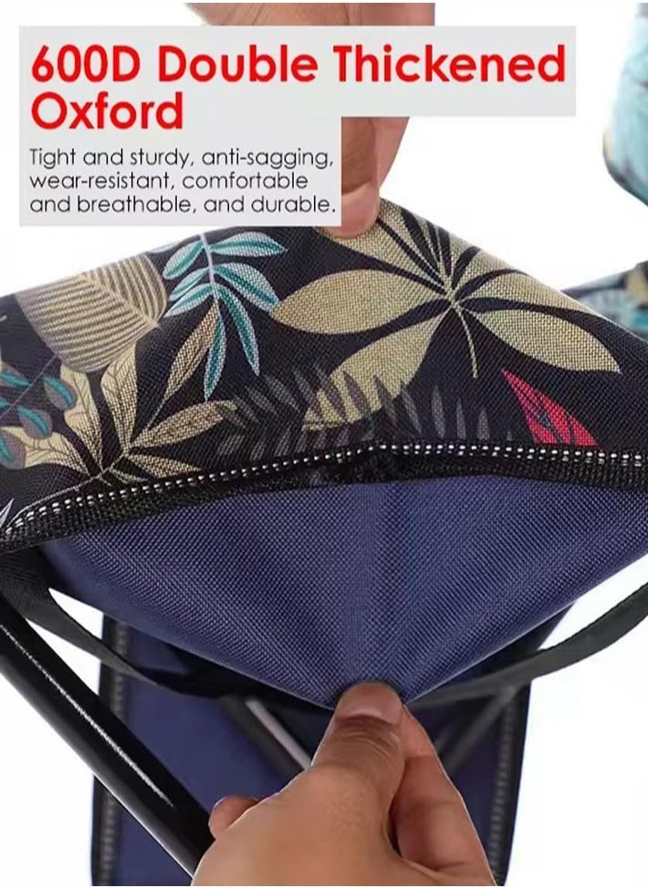 dida-cosmos - Foldable Portable Fishing Camping Chair, Outdoor Camping Chair with Side Pockets and Carry Bag - Image 1