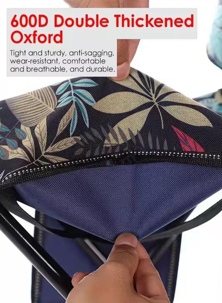 dida-cosmos Foldable Portable Fishing Camping Chair, Outdoor Camping Chair with Side Pockets and Carry Bag - Image 4