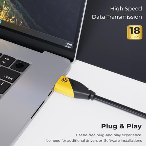 Lapcare HDMI Cable 2.0 Cable 1.5Meter | 4K@60Hz | 18Gbps Speed | ARC & 3D Support | Durable PVC | Compatible with Laptops, Desktops, Smart TVs, Projectors (LHC-104), Black - Image 3