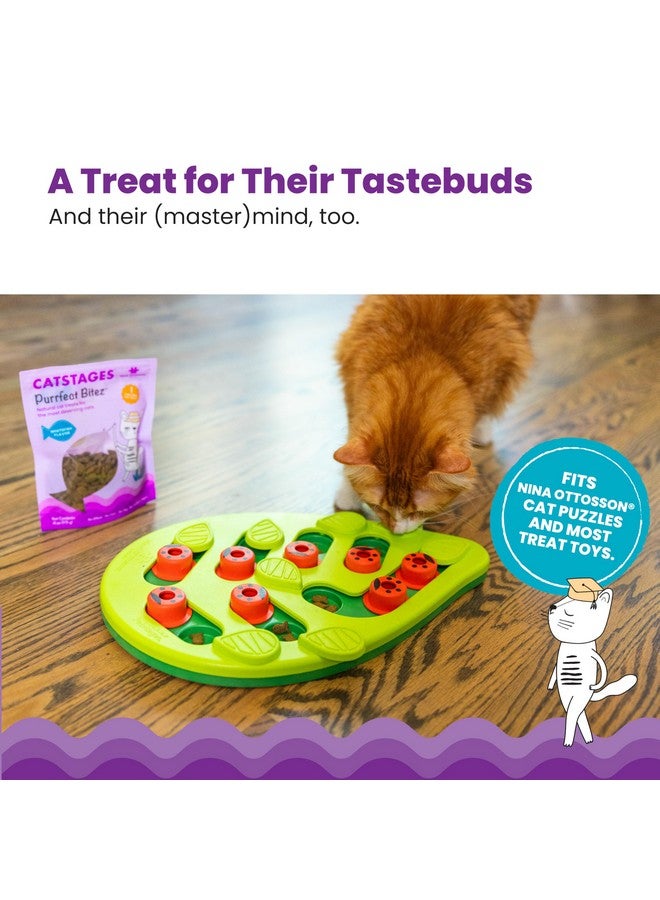 Catstages by Nina Ottosson Purrfect Bitez Natural Crunchy Cat Treats for Puzzles, Toys, and More, Real Whitefish Flavor - Image 4