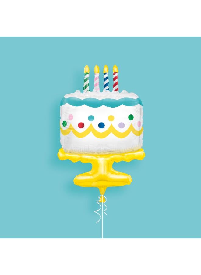 Unique Giant Birthday Cake Shaped Balloon - Image 1