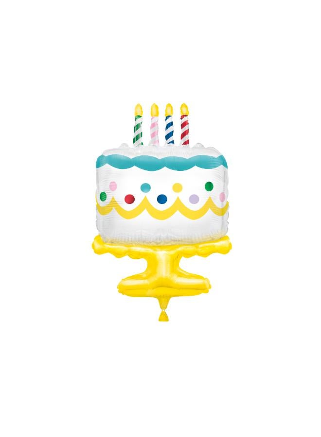 Unique Giant Birthday Cake Shaped Balloon - Image 2