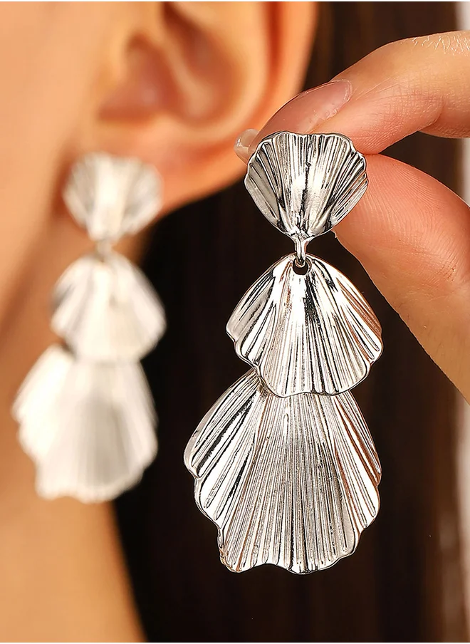تايك تو Retro Big Pendant Earrings