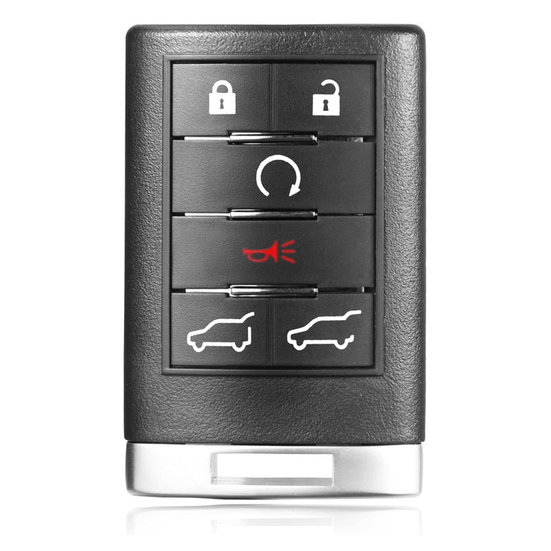 VOFONO 6 أزرار مفتاح بديل عن بعد للدخول بدون مفتاح متوافق مع كاديلاك إسكاليد ESV EXT 2007-2014 FCC ID: OUC6000066 850K-6000066 - Image 1