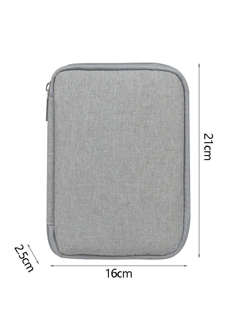 Apple Watch, Huawei Watch, Xiaomi Watch, Xiaomi Watch Data Cable Storage Bag Watch Strap Portable Storage Bag Gray 21*16*2.5cm  - Image 2