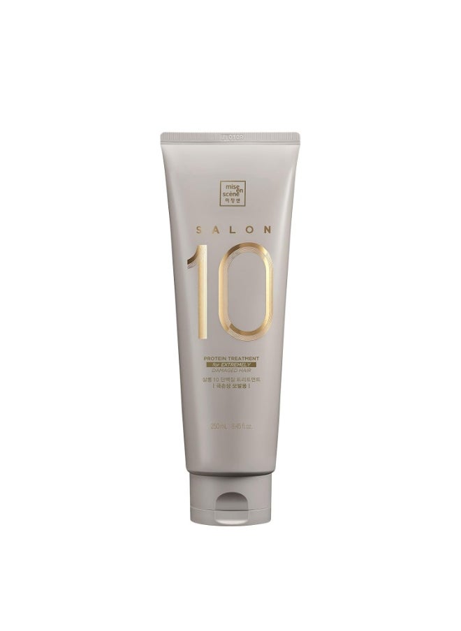 Mise En Scène Mise En Scene Salon 10 Protein Treatment for Severe Damaged Hair - Low Porosity Hair Care, Deep conditioner with Floral Fragrance, 10-Second Protein Recover, Korean hairproduct 8.45 Fl. Oz. (250ml)  - Image 1