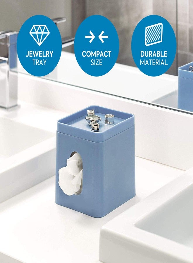 InterDesign iDesign Cade Bathroom Accessories, Dusty Blue - Image 2