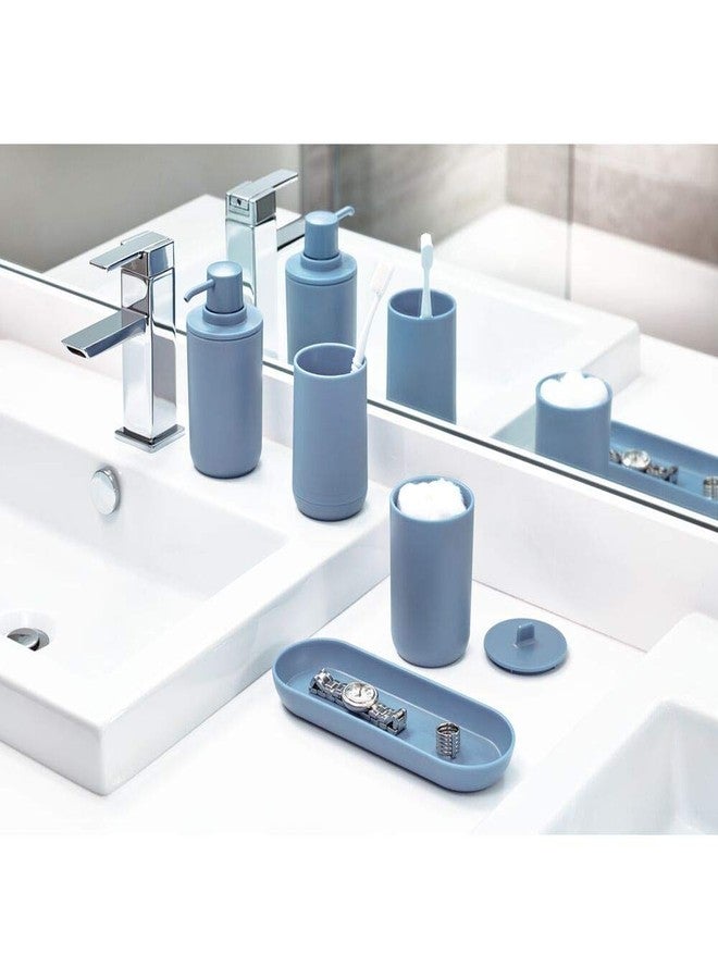 InterDesign iDesign Cade Bathroom Accessories, Dusty Blue - Image 4