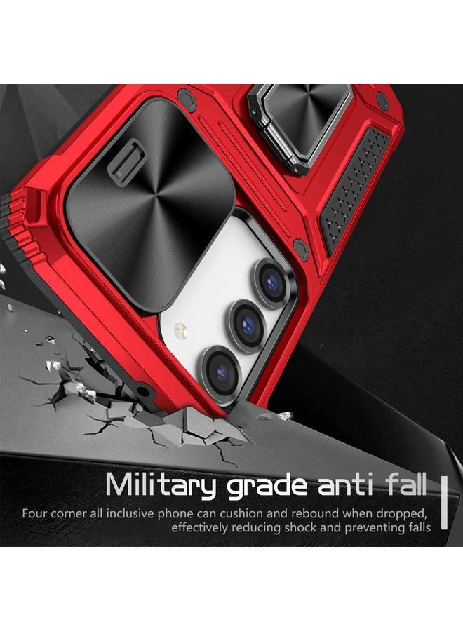 اس-توب جراب لهاتف Samsung Galaxy S23 5G Camshield Robot TPU Hybrid PC Phone Case - Image 3