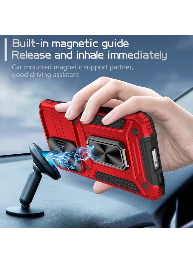 اس-توب جراب لهاتف Samsung Galaxy S23 5G Camshield Robot TPU Hybrid PC Phone Case - Image 2