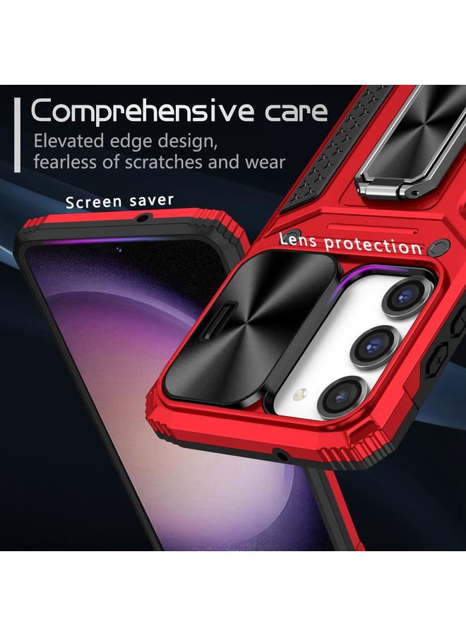 اس-توب جراب لهاتف Samsung Galaxy S23 5G Camshield Robot TPU Hybrid PC Phone Case - Image 4