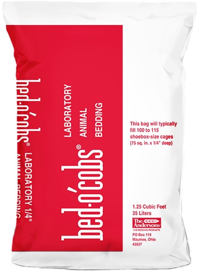 فرش Bed-o'Cobs لحيوانات المختبر، أكواز بحجم 1/4 بوصة، امتصاص سريع، تحكم في الروائح، 35 لترًا - Image 1