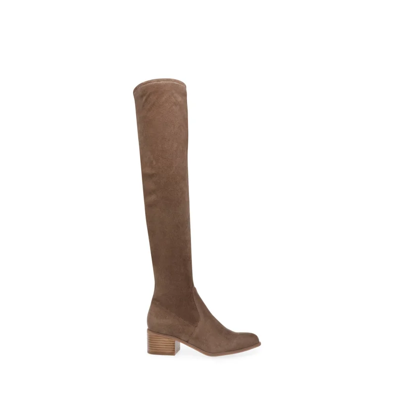 Mid-Casual Beige Women's Boots