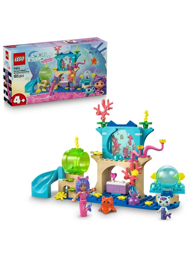 LEGO Gabby’s Dollhouse Mermaid Gabby’s Aquarium Adventure 11204 Toy Building Set - Image 1