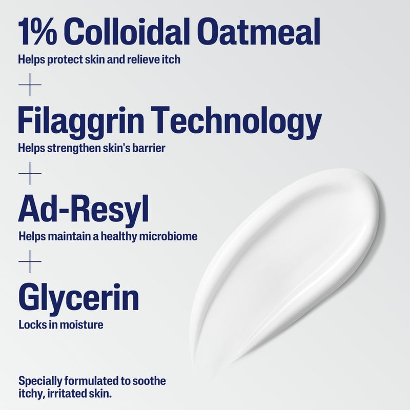 Cetaphil مرطب سوتينغ من سيتافيل ريسوراديرم، للبشرة المعرضة للإكزيما، 10 أونصة سائلة، للبشرة الجافة، الحكة، المتهيجة، ترطيب لمدة 24 ساعة، بدون عطر مضاف، علامة تجارية موصى بها من قبل الأطباء للعناية بالبشرة الحساسة - Image 5