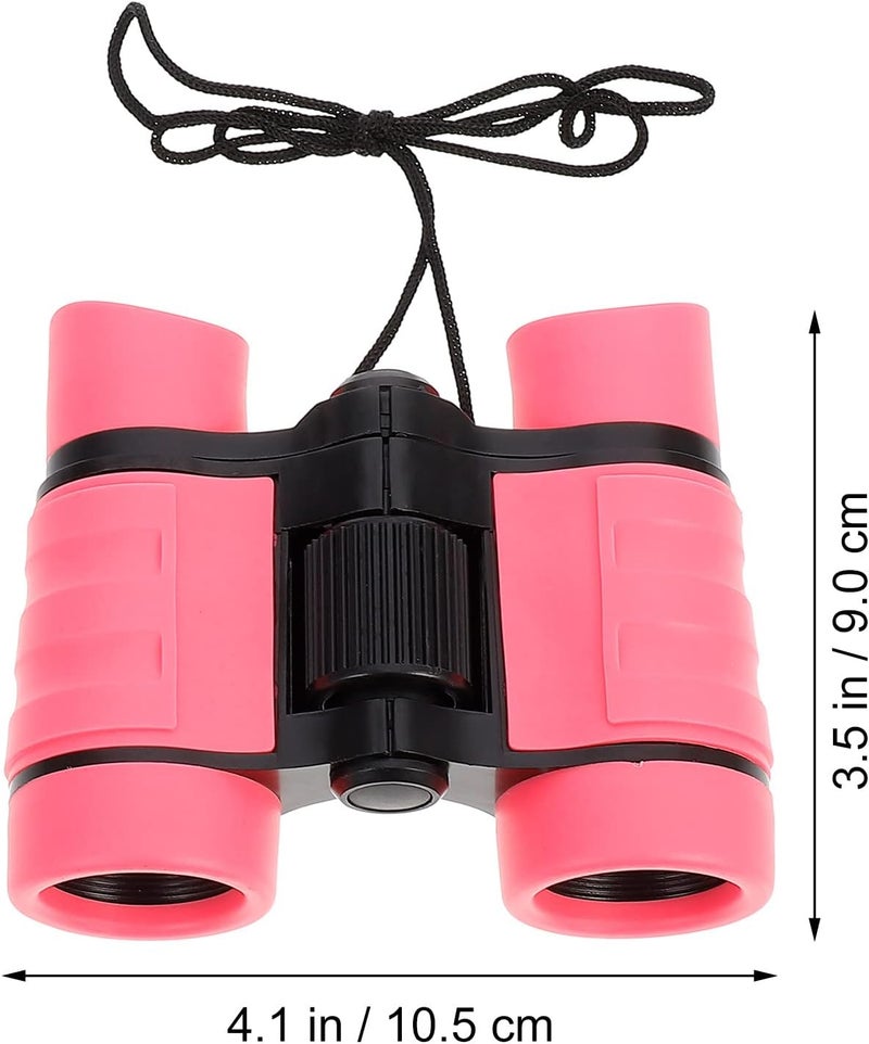 klarako Children's Binoculars Powerful Binocular Compact Binocular Binoculars for Kids Binocular for Sightseeing Kids Binoculars Birding Binocular Mini Binocular Handle Non-Slip Plastic 4X - Image 3