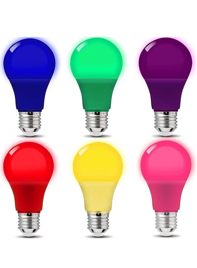 SUN SHINE مصابيح LED ملونة 7 وات 6 عبوة - Image 1
