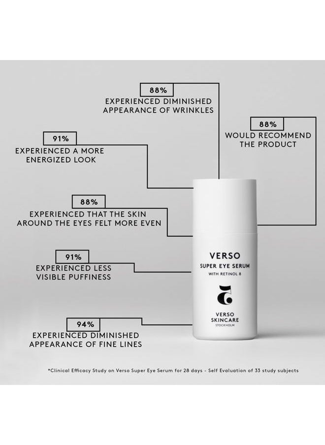 Verso Skincare - Verso Skin Care | Super Eye Serum | Rejuvenating Under Eye Serum for Youthful Skin | Eye Care Made Easy 30ML/1Fl Oz - Image 1
