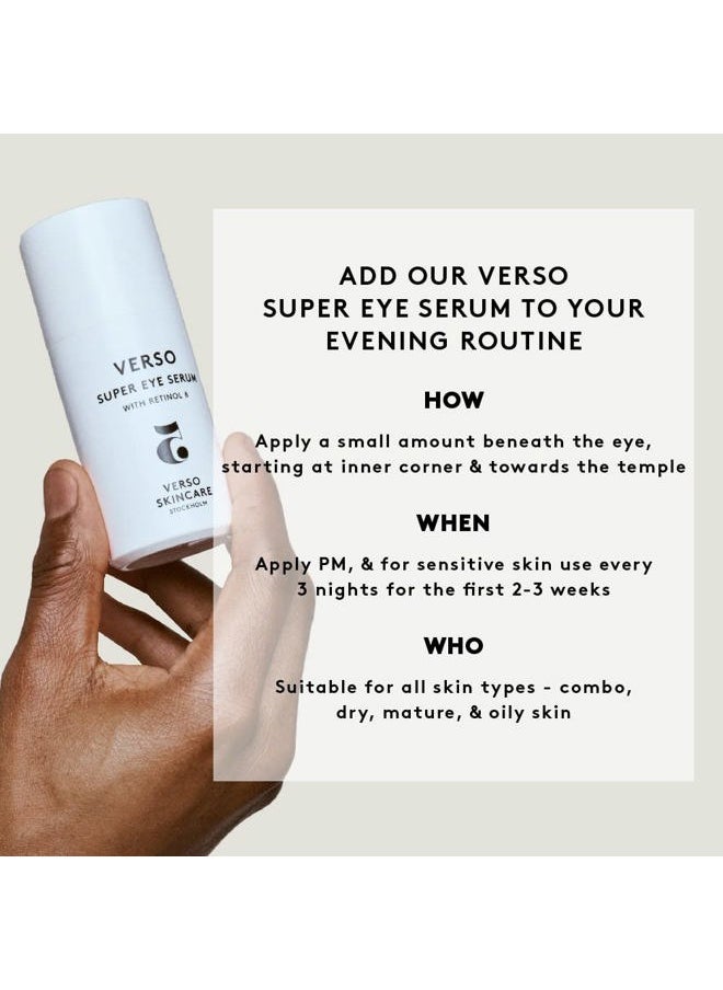 Verso Skincare - Verso Skin Care | Super Eye Serum | Rejuvenating Under Eye Serum for Youthful Skin | Eye Care Made Easy 30ML/1Fl Oz - Image 1