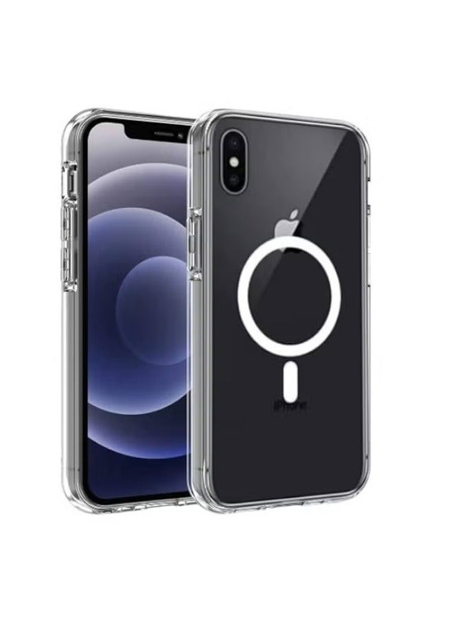 المغناطيسي حالة شفافة للهاتف المحمول اي فون XS ماكس - Image 1