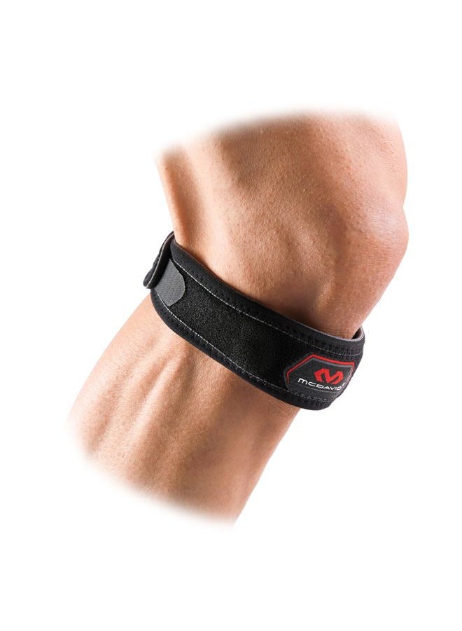 McDavid Knee Support Strap Band, Pain Relief, Patella Tendon Support, Tendonitis, Jumpers Knee Brace, Runners Knee, Adjustable for Men & Women, Black, Large - Image 1